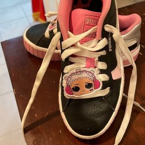 Puma firm shoes for 6-7 years old, black  color